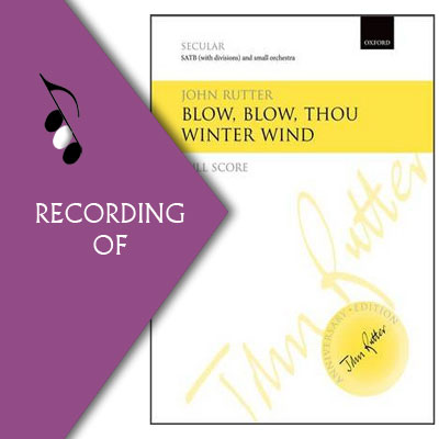 BLOW, BLOW THOU WINTER WIND