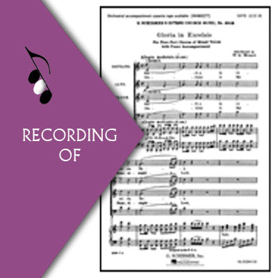 GLORIA IN EXCELSIS (from Twelfth Mass)