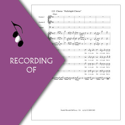 HALLELUJAH CHORUS (from Messiah)