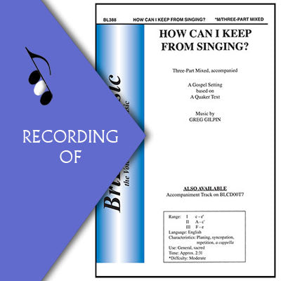 HOW CAN I KEEP FROM SINGING?