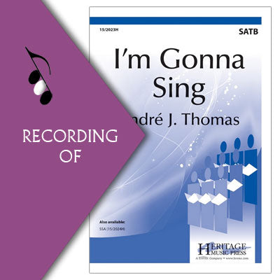 I'M GONNA SING