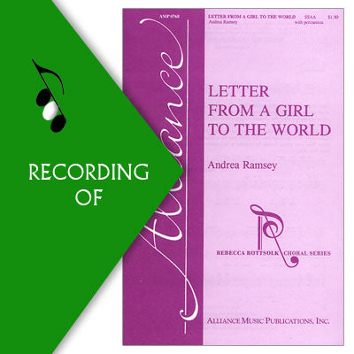 LETTER FROM A GIRL TO THE WORLD