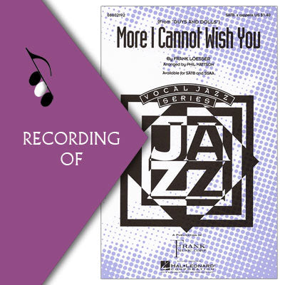 MORE I CANNOT WISH YOU