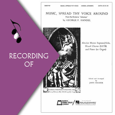 MUSIC, SPREAD THY VOICE AROUND (from "Solomon")