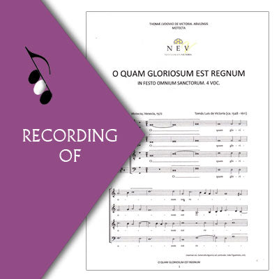 O QUAM GLORIOSUM EST REGNUM