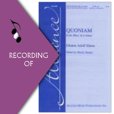 QUONIAM (from Mass in Dm)