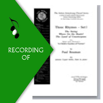 THREE RHYMES (Set I)