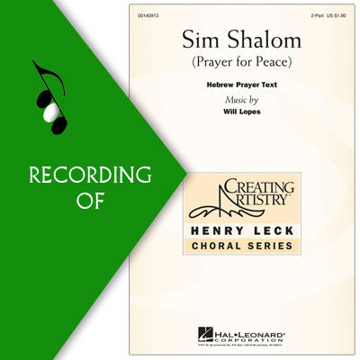 SIM SHALOM (Prayer for Peace)