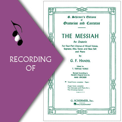 MESSIAH -Selected Choruses (Major Work)
